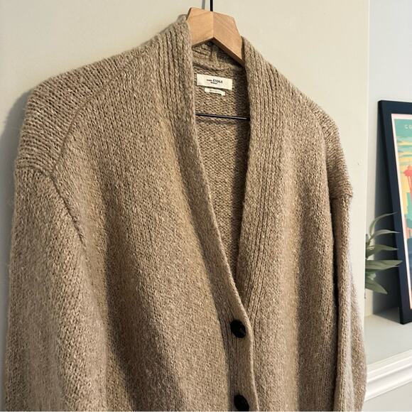 Isabel Marant Etoile Oatmeal Neutral Cardigan Sweater Medium - Picture 10 of 12